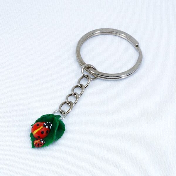 Брелок божьи коровки красно-золотые (Бижутерия)