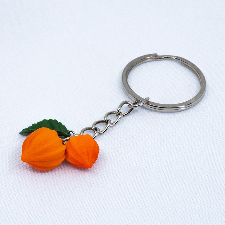 Брелок физалисы с листиком (Бижутерия)