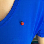 Брошь пин божья коровка красная (Бижутерия)