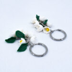 Серьги конго ландыши на цепочке 20 мм (Бижутерия)