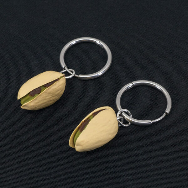 Серьги конго фисташки 14 мм (Бижутерия)