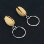 Серьги конго фисташки 20 мм (Бижутерия)