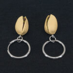 Серьги конго фисташки 20 мм (Бижутерия)