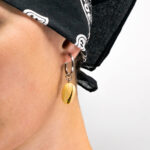 Серьги конго фисташки 20 мм (Бижутерия)