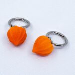 Серьги конго физалисы 16 мм (Бижутерия)