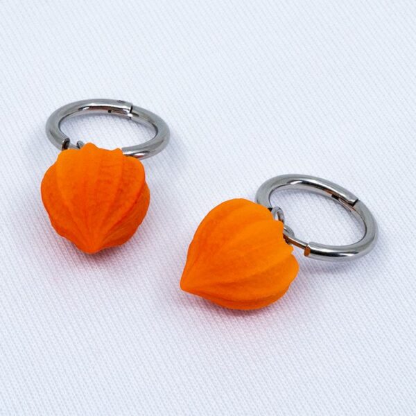 Серьги конго физалисы 16 мм (Бижутерия)