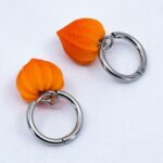 Серьги конго физалисы 16 мм (Бижутерия)