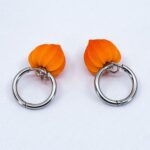 Серьги конго физалисы 16 мм (Бижутерия)