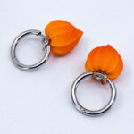 Серьги конго физалисы 16 мм (Бижутерия)