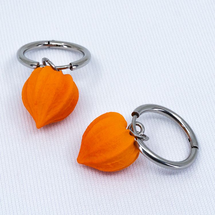 Серьги конго физалисы 18 мм (Бижутерия)