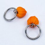 Серьги конго физалисы 18 мм (Бижутерия)