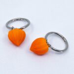 Серьги конго физалисы 20 мм (Бижутерия)