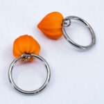 Серьги конго физалисы 20 мм (Бижутерия)