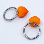 Серьги конго физалисы 20 мм (Бижутерия)