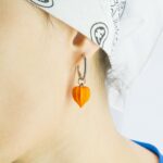 Серьги конго физалисы 20 мм (Бижутерия)