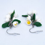 Серьги ландыши на цепочке гроздья (Бижутерия)