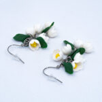 Серьги ландыши на цепочке гроздья (Бижутерия)