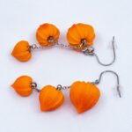 Серьги физалисы на цепочке (Бижутерия)