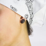 Серьги пусеты кофейные зерна, серьги кофе (бижутерия из полимерной глины и медицинской стали) гипоаллергенные