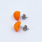 Серьги пусеты физалисы серебро (Бижутерия)