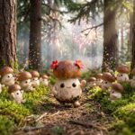 Фигурка белый гриб маленькая девочкая эпическая