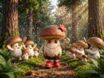 Фигурка белый гриб средний подросток девочка эпическая